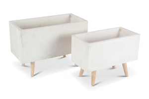 Monica Planter SET OF 2 WHITE