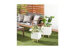 Sophia Planter SET OF 2 WHITE