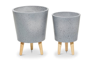 Sunset Planter Set of 2 GREY