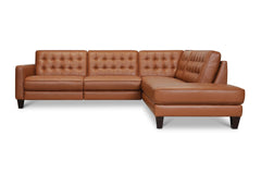 Toranado 2pc Leather Sectional with Power Footrests
