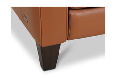 Toranado Leather Sofa with Power Footrests