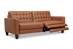 Toranado Leather Sofa with Power Footrests