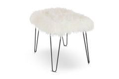 Dunbar Faux Fur Ottoman