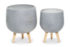 Washington Planter SET OF 2 GREY