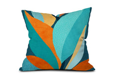 Abstract Tropical Foliage Toss Pillow by Modern Tropical