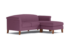 Albright Reversible Chaise Sofa :: Leg Finish: Pecan