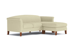 Albright Reversible Chaise Sofa :: Leg Finish: Pecan