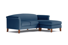 Albright Reversible Chaise Sofa :: Leg Finish: Pecan