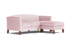 Albright Reversible Chaise Sofa :: Leg Finish: Pecan