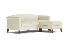 Albright Reversible Chaise Sofa :: Leg Finish: Pecan
