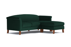 Albright Reversible Chaise Sofa :: Leg Finish: Pecan