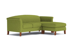 Albright Reversible Chaise Sofa :: Leg Finish: Pecan