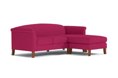Albright Reversible Chaise Sofa :: Leg Finish: Pecan