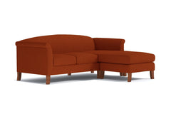 Albright Reversible Chaise Sofa :: Leg Finish: Pecan