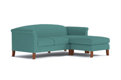 Albright Reversible Chaise Sofa :: Leg Finish: Pecan