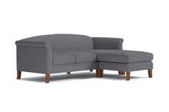 Albright Reversible Chaise Sofa :: Leg Finish: Pecan