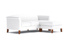 Albright Reversible Chaise Sofa :: Leg Finish: Pecan