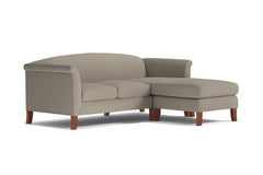 Albright Reversible Chaise Sofa :: Leg Finish: Pecan