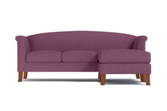 Albright Reversible Chaise Sofa :: Leg Finish: Pecan