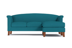 Albright Reversible Chaise Sofa :: Leg Finish: Pecan