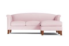 Albright Reversible Chaise Sofa :: Leg Finish: Pecan