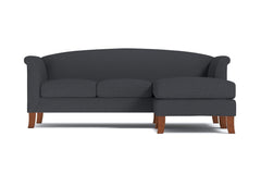 Albright Reversible Chaise Sofa :: Leg Finish: Pecan