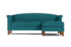 Albright Reversible Chaise Sofa :: Leg Finish: Pecan