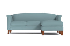 Albright Reversible Chaise Sofa :: Leg Finish: Pecan