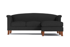 Albright Reversible Chaise Sofa :: Leg Finish: Pecan