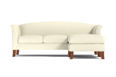 Albright Reversible Chaise Sofa :: Leg Finish: Pecan