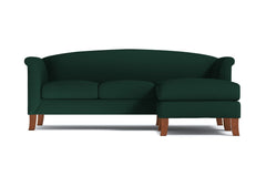 Albright Reversible Chaise Sofa :: Leg Finish: Pecan