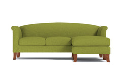 Albright Reversible Chaise Sofa :: Leg Finish: Pecan