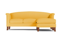 Albright Reversible Chaise Sofa :: Leg Finish: Pecan
