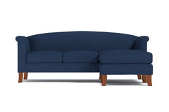 Albright Reversible Chaise Sofa :: Leg Finish: Pecan