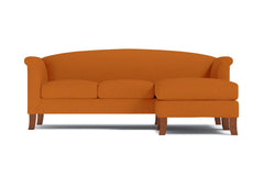 Albright Reversible Chaise Sofa :: Leg Finish: Pecan
