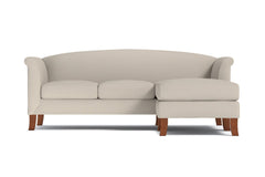 Albright Reversible Chaise Sofa :: Leg Finish: Pecan