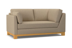 Avalon Left Arm Corner Apt Size Sofa :: Leg Finish: Natural / Configuration: LAF - Chaise on the Left