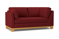 Avalon Left Arm Corner Apt Size Sofa :: Leg Finish: Natural / Configuration: LAF - Chaise on the Left