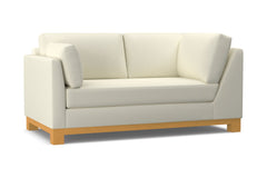 Avalon Left Arm Corner Apt Size Sofa :: Leg Finish: Natural / Configuration: LAF - Chaise on the Left