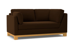 Avalon Left Arm Corner Apt Size Sofa :: Leg Finish: Natural / Configuration: LAF - Chaise on the Left