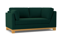 Avalon Left Arm Corner Apt Size Sofa :: Leg Finish: Natural / Configuration: LAF - Chaise on the Left