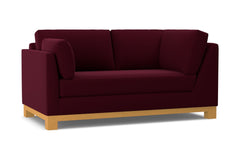 Avalon Left Arm Corner Apt Size Sofa :: Leg Finish: Natural / Configuration: LAF - Chaise on the Left