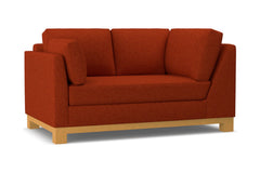 Avalon Left Arm Corner Loveseat :: Leg Finish: Natural / Configuration: LAF - Chaise on the Left