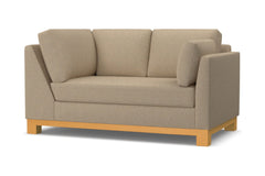 Avalon Right Arm Corner Loveseat :: Leg Finish: Natural / Configuration: RAF - Chaise on the Right