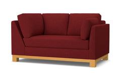 Avalon Right Arm Corner Loveseat :: Leg Finish: Natural / Configuration: RAF - Chaise on the Right