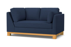 Avalon Right Arm Corner Loveseat :: Leg Finish: Natural / Configuration: RAF - Chaise on the Right