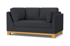 Avalon Right Arm Corner Loveseat :: Leg Finish: Natural / Configuration: RAF - Chaise on the Right
