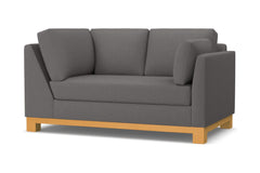 Avalon Right Arm Corner Loveseat :: Leg Finish: Natural / Configuration: RAF - Chaise on the Right