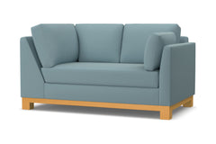 Avalon Right Arm Corner Loveseat :: Leg Finish: Natural / Configuration: RAF - Chaise on the Right