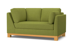 Avalon Right Arm Corner Loveseat :: Leg Finish: Natural / Configuration: RAF - Chaise on the Right